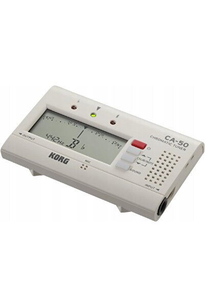 NO BRAND Korg Ca-50 Acordor Cromatic pentru Chitară și Bas Electric, Alb