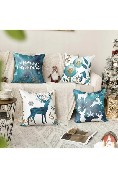 NO BRAND HUSE DE PERNE DECORATIVE DE SĂRBĂTORI, SET DE 4 BUCĂȚI, MOALE, 45x45...