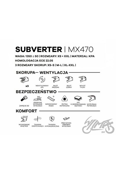 NO BRAND Cască cu vizor Off Road Ls2 Mx700 Subverter Negru Cromatic Mărimea L