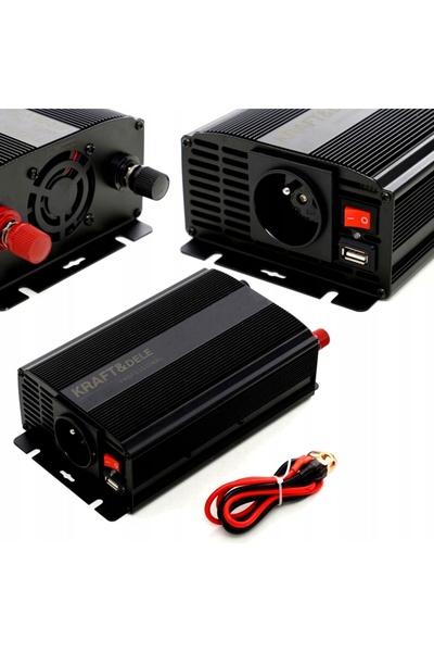 Kraft&dele K&D CONVERTOR DE TENSIUNE AUTO 12V LA PRIZĂ USB CABLURI BATERIE KD...