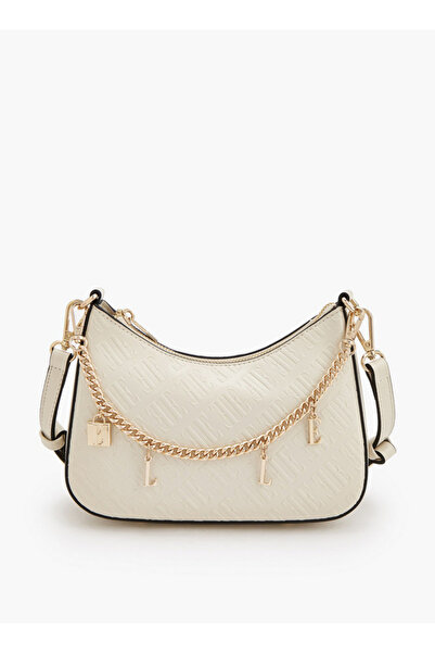 ELLE Monogram Embossed Crossbody Bag with Detachable Shoulder Strap