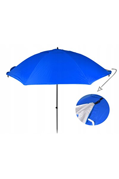 NO BRAND Jokomisiada Sp0784 Gr 240 cm Umbrelă de plajă albastră