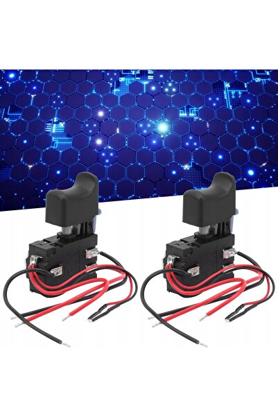 NO BRAND Comutator DC 7.2-24V 16A pentru bormașină cu LED, control viteză și ...