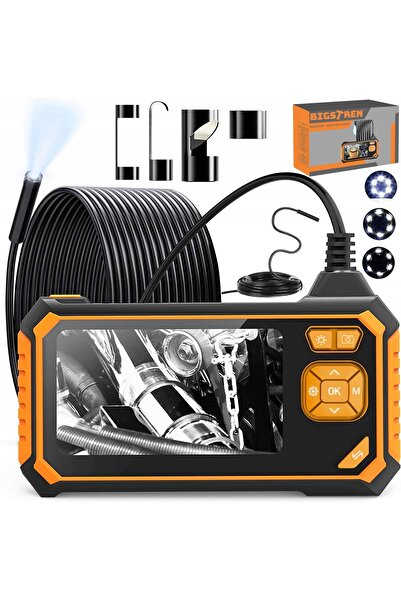 Stator Cameră de inspecție endoscop cu ecran LCD mare Full HD, 5m, 8 LED-uri,...