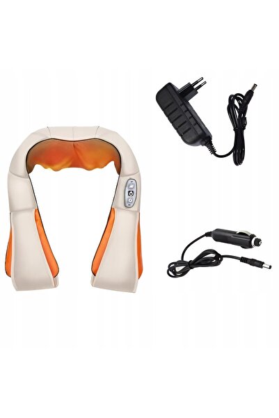 NO BRAND Aparat de masaj Shiatsu 3D cu 6 moduri, încălzire și lumină, pentru ...