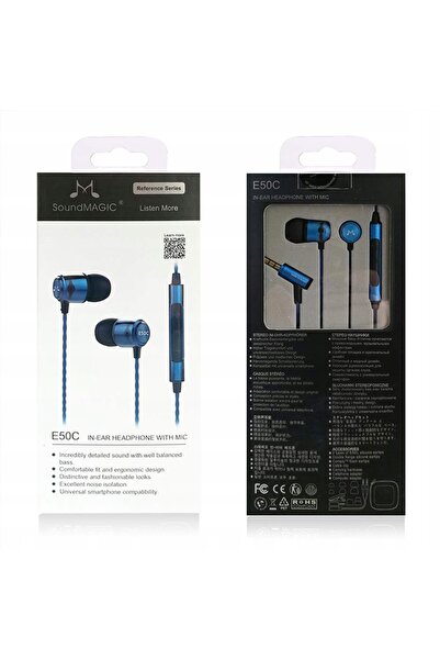 NO BRAND Soundmagic E50C Căști intraauriculare cu microfon, albastre