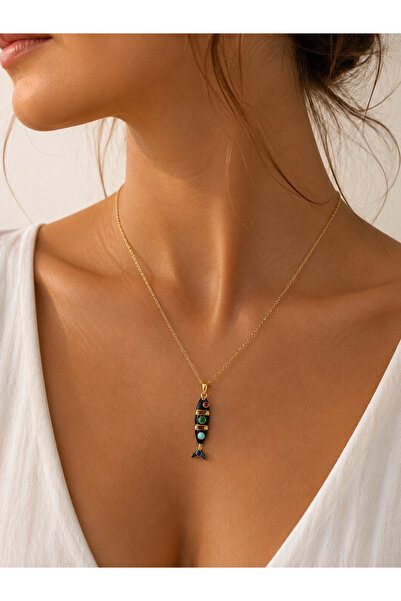 Hector&Co. Jewellery Mediterranean Fish Premium Renkli Mine Detaylı 316L Çeli...