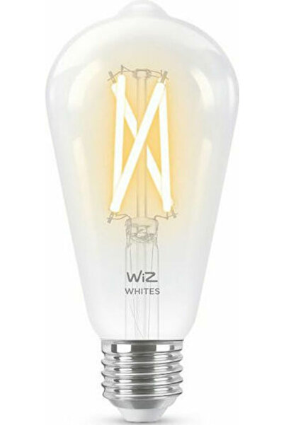 Wiz Έξυπνη λάμπα LED 6.7W για ντουί E27 και σχήμα ST64 Ρυθμιζόμενο Λευκό 806l...