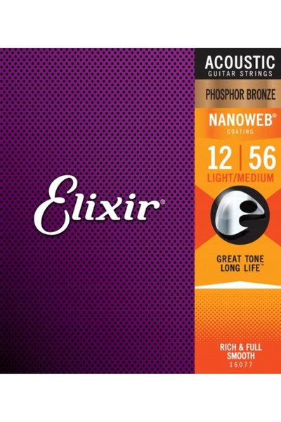 NO BRAND Corzi de chitară acustică Elixir nanoweb din bronz fosforos 12-56