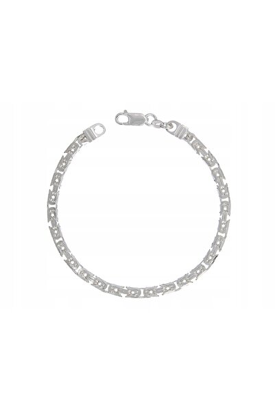 NO BRAND Brățară de argint tip byzantin rege 24cm 4.3mm