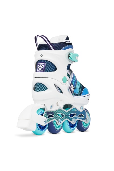 NO BRAND Patine cu rotile Patine artistice 2 în 1 Reglabile Raven Drill Alb/M...