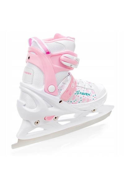 NO BRAND Patine artistice 2 în 1 reglabile Raven Rosi 28-32 LED