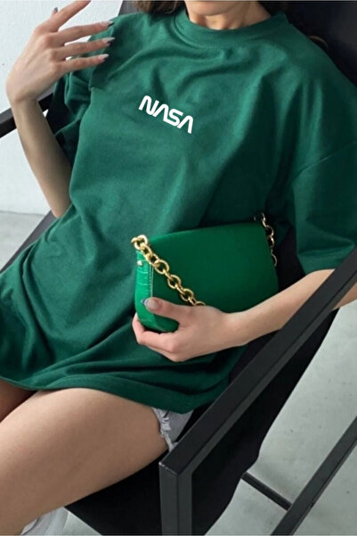 H&GHAMLEGİYİM Unisex NASA Printed Oversize T-shirt
