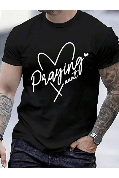 799 100% Cotton Praying This Aunt Prays Faith Prayer Warrior Heart T-Shirt Me...