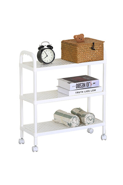 ArteLibre VIALA Ράφι με 3 Επίπεδα Λευκό Πλαστικό 51.5x20.6x60.9εκ.