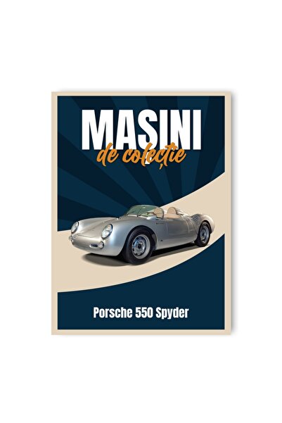 WELLY Sigilat- Porsche 550 Spyder- Nr. 87- Mașini de Colecție 2023- Scara 1/60