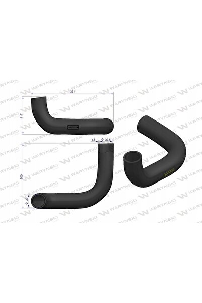 NO BRAND Furtun radiator Massey Ferguson 165 / 175 - 885563m1 Waryński