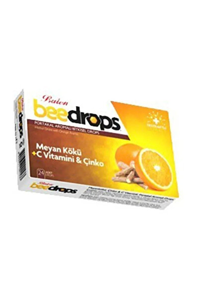 Balen Beedrops Orange Flavored Herbal Lozenges, 24 Pieces