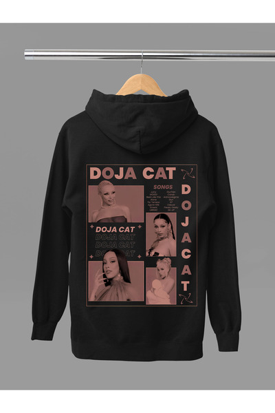 MAGORS Doja Cat Printed Cotton Long Sleeved 3-Yarn Hooded Sweatshirt