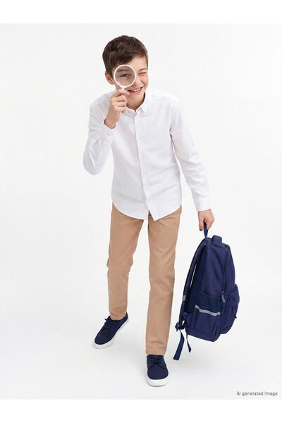 LC Waikiki Lcw Kids Beige Slim Fit Boys Gabardine Trousers