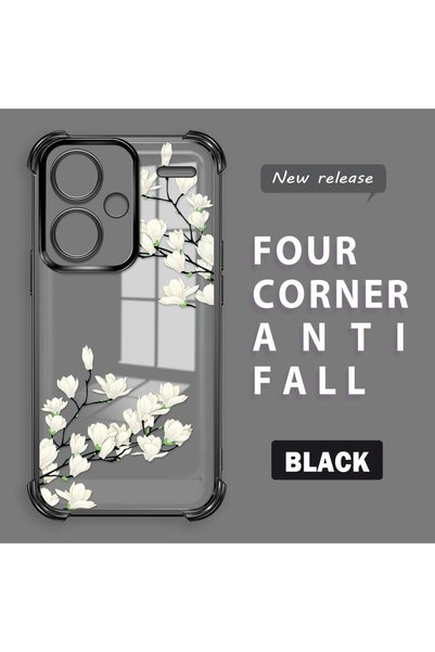 ucuc Redmi Note 13 Pro Plus 5g Compatible Transparent Back Four Corners Reinf...