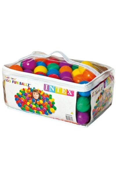 Intex Set de 100 de mingi, Fun Ballz, 6,5 cm