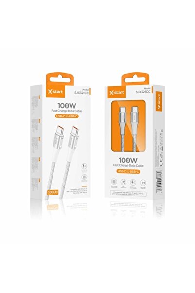 X-start USB-C към USB-C кабел SJX321CC 100W 1м бял