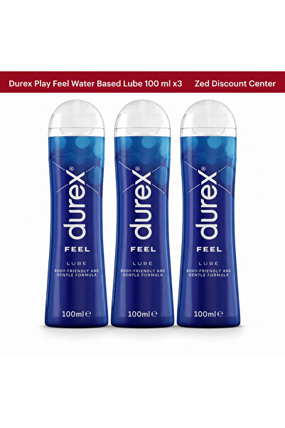 Durex Play Feel Lubrifiant pe bază de apă 100 ml x3