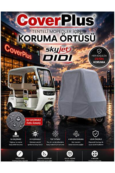 CoverPlus Skyjet Didi 3-Wheel Electric Moped Compatible Waterproof Cover-Uv P...