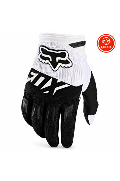 Fox Dirtpaw Kids White Black Gloves