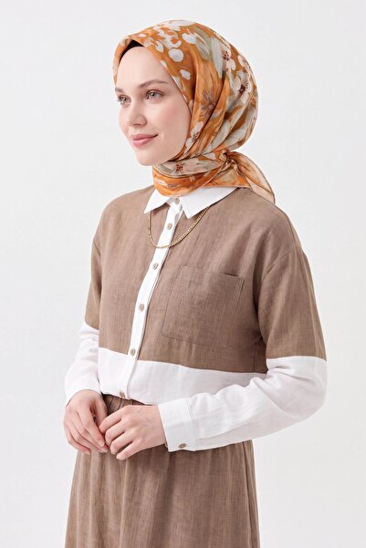 Silk Home Soft Eşarp Flower Turuncu