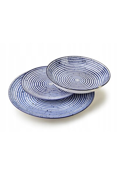 MONDEX Set de cină 18 piese. Bol 27/19/20cm, 550ml.
