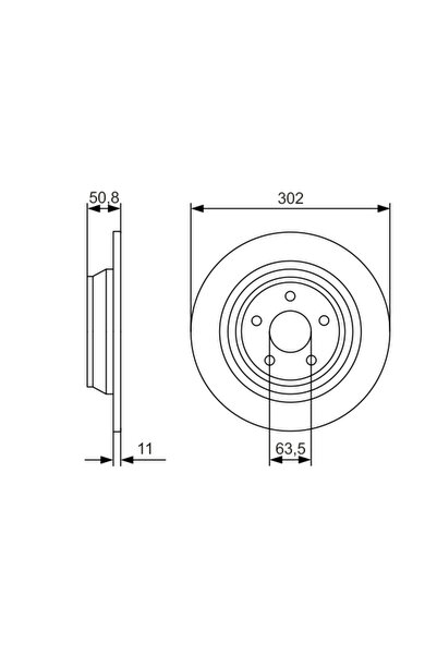 Boschen DISC HAM TYL 302X11 P BOSCH