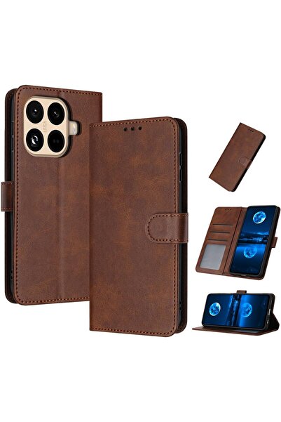 m.tk moveteck Xiaomi Mi 17T Pro Uyumlu Kılıf 360 Tam Kaplar Deri Dokulu Kapak...