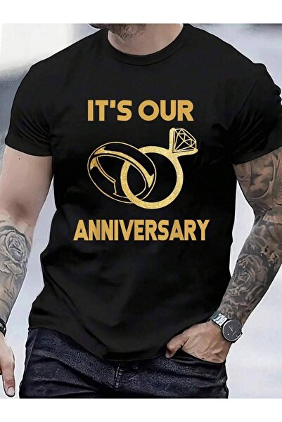 4Car 100% Cotton It's Our Anniversary Wedding Love You Wife Husband T-Shirt M...