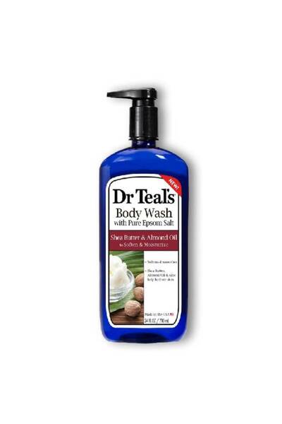 Dr Teals غسول الجسم بملح إبسوم النقي من دكتور تيل مع زبدة الشيا وزيت اللوز - ...