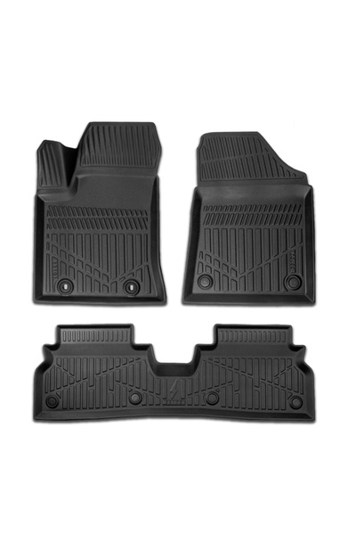 DELUXETUNING Set covorase auto cauciuc Hyundai Kona 2024-> electric, forma ta...