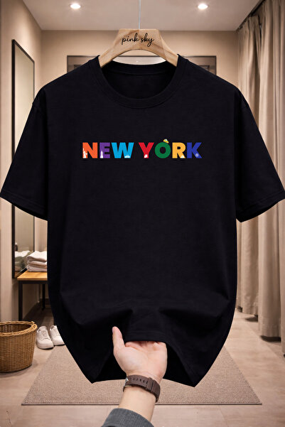 Pink Sky Premium Oversize T-Shirt 100% Cotton Unisex Comfortable Fit Trending...