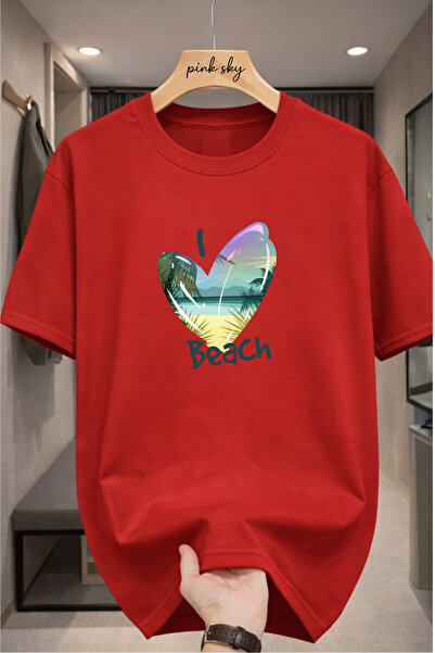 Pink Sky Premium Oversize T-Shirt 100% Cotton Unisex Comfortable Fit Trending...