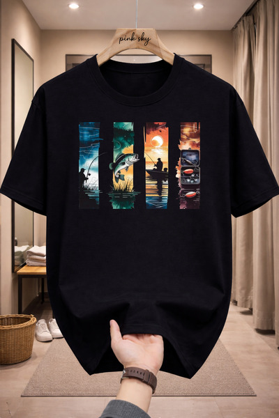 Pink Sky Premium Oversize T-Shirt 100% Cotton Unisex Comfortable Fit Trending...