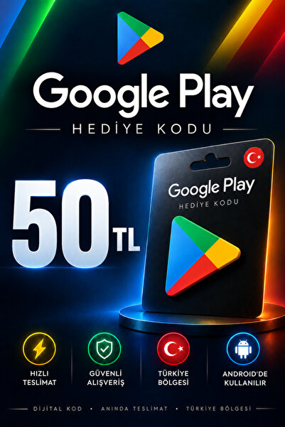 Google Play Hediye Kodu 50 TL