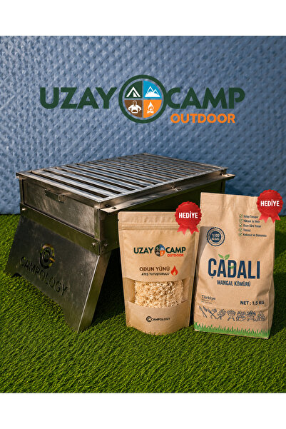 Campology Family Camp Compact Mangal (304 Paslanmaz Çelik) 30x50