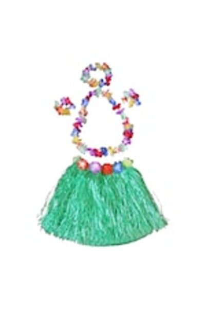 OEM Costum Hula pentru femei, coroana flori, bratara flori, multicolor, fusta...