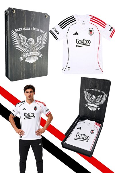 Beşiktaş Original Licensed Adidas Jersey 25-26 Season White Jersey with Laser...