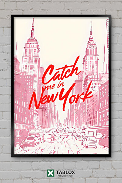 TABLOX Njujork, Amerika, gradski estetski pejzaž, NYC, drveno uokvirena dekor...