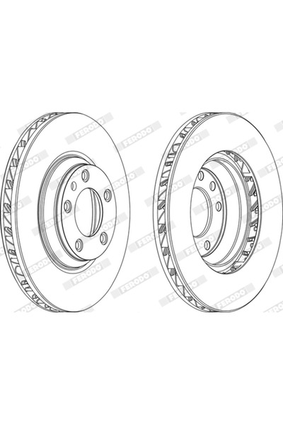 FERODO Set Discuri Frana Audi Q7 Porsche Cayenne/Panamera 2002-2017