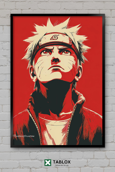 TABLOX Naruto Shippuden anime filmska serija Minimalistički okvir Dekorativna...