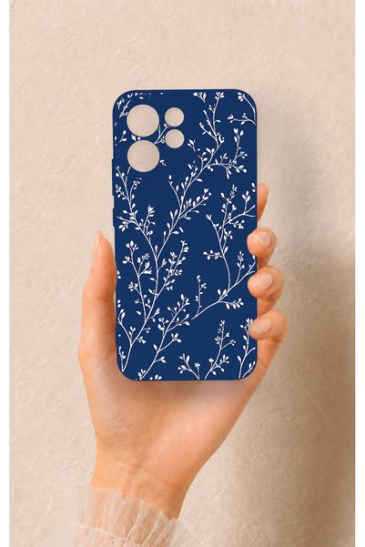 Vip Case Oppo Reno 15F Compatible Thin Leaf Branch Pattern Silicone Case