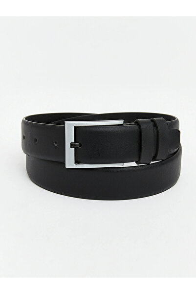 LC Waikiki Lcw Accessories Black Leather Look Men's Belt