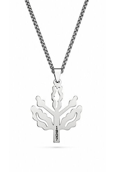 Fenerbahçe Licensed 1905 Engraved Palamut Steel Necklace Unisex